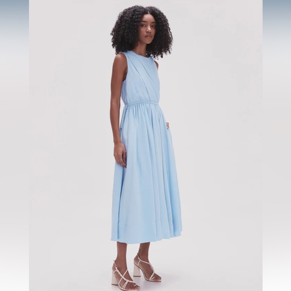AJE Abbey Twisted midi dress - Light Sky Blue - NWT - Picture 5 of 5